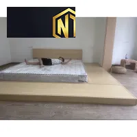 GIƯỜNG PALLET GỖ TRƠN SANG TRỌNG - GP011